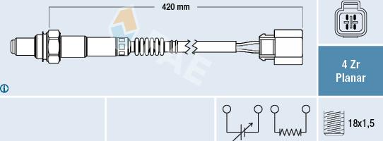 FAE 77288 - Sonda Lambda www.parts5.com