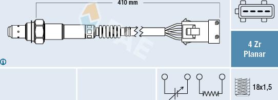 FAE 77282 - Lambda sonda www.parts5.com