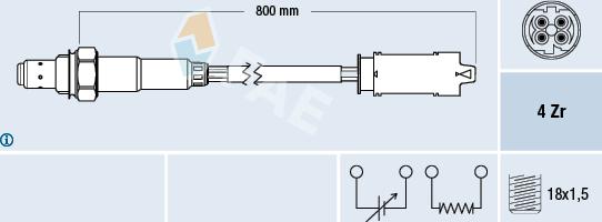 FAE 77237 - Lambda Sensor www.parts5.com