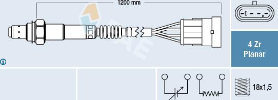 FAE 77226 - Lambda Sensor www.parts5.com