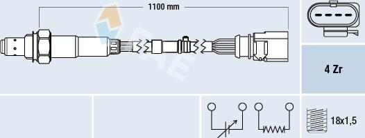 FAE 77702 - Lambda sonda www.parts5.com