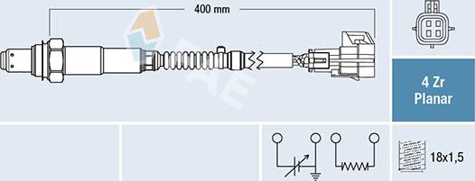 FAE 77778 - Lambda Sensor www.parts5.com