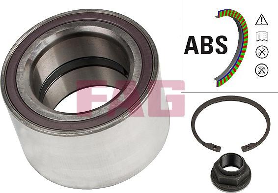 FAG 713 6405 50 - Комплект подшипника ступицы колеса www.parts5.com