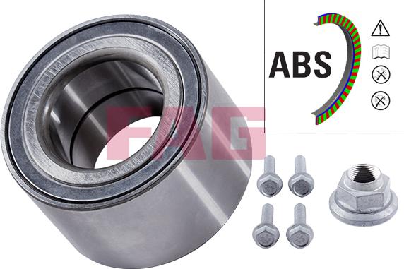 FAG 713 6123 10 - Wheel hub, bearing Kit www.parts5.com