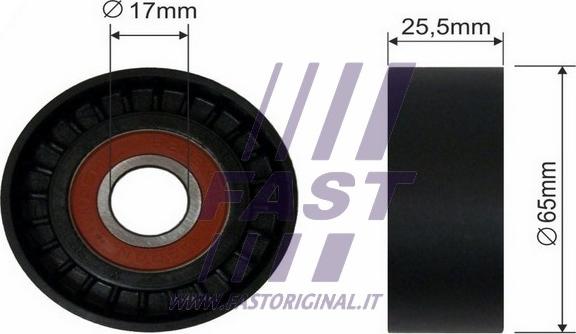 Fast FT44540 - Deflection / Guide Pulley, v-ribbed belt www.parts5.com