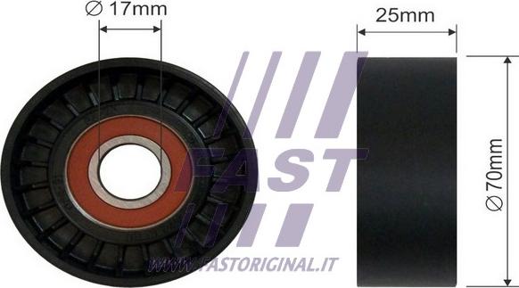 Fast FT44551 - Rola ghidare / conducere, curea transmisie www.parts5.com