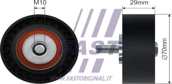 Fast FT44575 - Polea inversión / guía, correa poli V www.parts5.com