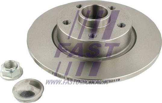 Fast FT31516 - Тормозной диск www.parts5.com