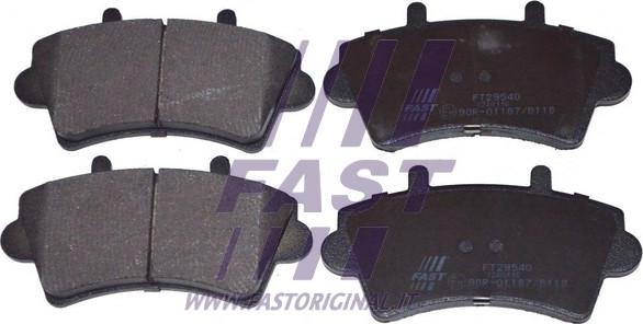 Fast FT29540 - Juego de pastillas de freno www.parts5.com