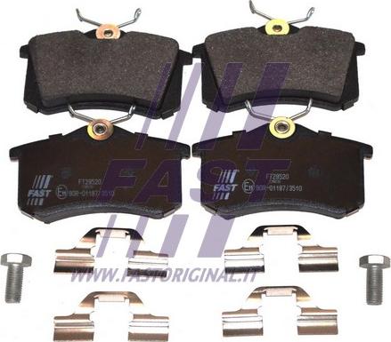 Fast FT29520 - Fékbetétkészlet, tárcsafék www.parts5.com