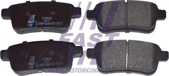 Fast FT29528 - Тормозные колодки, дисковые, комплект www.parts5.com