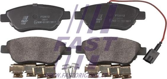 Fast FT29112 - Тормозные колодки, дисковые, комплект www.parts5.com