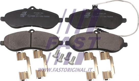 Fast FT29133 - Brake Pad Set, disc brake www.parts5.com