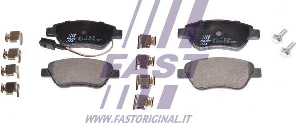 Fast FT29124 - Тормозные колодки, дисковые, комплект www.parts5.com