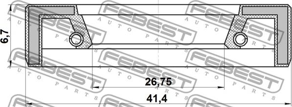 Febest 95FAY-28410707X - Zestaw naprawczy, połączenie osiowe, drążek kier. poprzeczny www.parts5.com