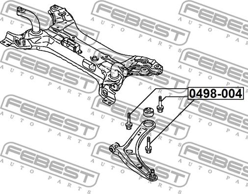 Febest 0498-004 - Camber Correction Screw www.parts5.com