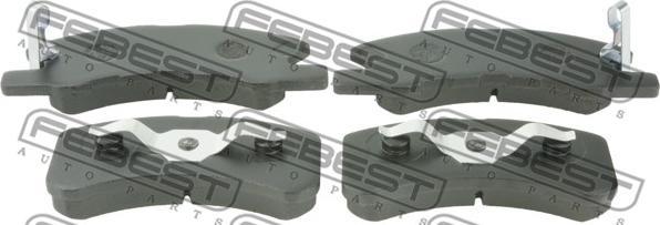 Febest 0401-A05AF - Brake Pad Set, disc brake www.parts5.com