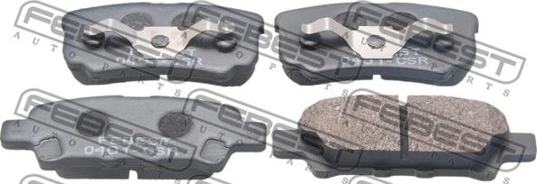 Febest 0401-CSR - Set placute frana,frana disc www.parts5.com