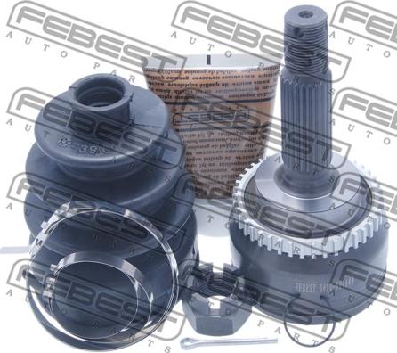 Febest 0410-N94A43 - Шарнирный комплект, ШРУС, приводной вал www.parts5.com