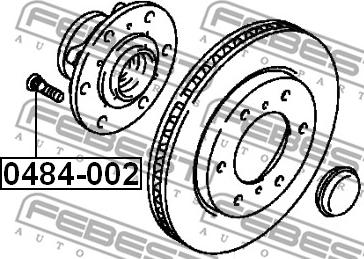 Febest 0484-002 - Kerékcsavar www.parts5.com