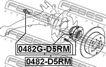 Febest 0482-D5RM - Radnabe www.parts5.com