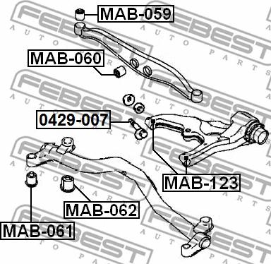 Febest 0429-007 - Camber Correction Screw www.parts5.com