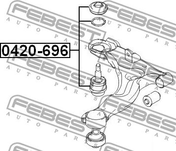 Febest 0420-696 - Ball Joint www.parts5.com