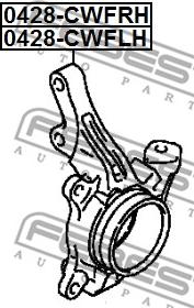 Febest 0428-CWFLH - Поворотный кулак, подвеска колеса www.parts5.com