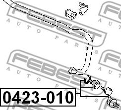 Febest 0423-010 - Demir / kol, stabilizatör www.parts5.com