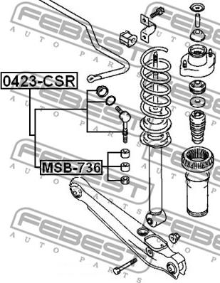 Febest 0423-CSR - Rod / Strut, stabiliser www.parts5.com