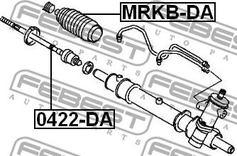 Febest MRKB-DA - Paljekumi, ohjaus www.parts5.com