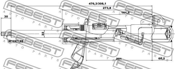 Febest 05665299FR - Shock Absorber parts5.com