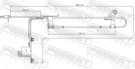 Febest 05606-001 - Sensor, wheel speed www.parts5.com