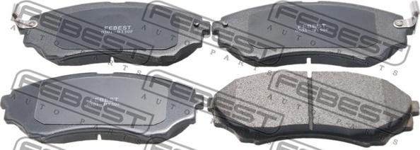 Febest 0501-BT50F - Juego de pastillas de freno www.parts5.com