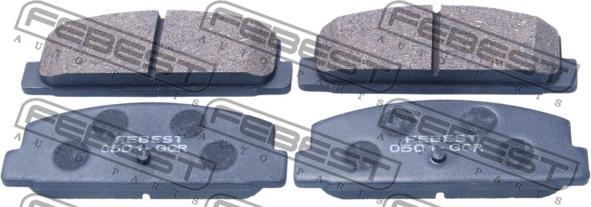 Febest 0501-GGR - Set placute frana,frana disc www.parts5.com