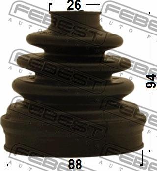 Febest 0515-BL23MT - Burduf cauciuc, articulatie planetara www.parts5.com