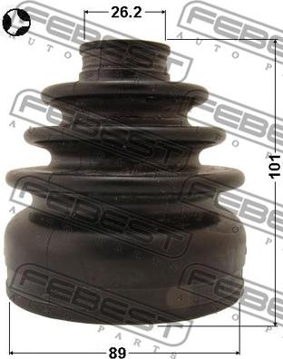 Febest 0515-CX7T - Bellow, drive shaft www.parts5.com