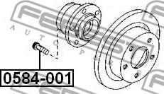 Febest 0584-001 - Kolesni vijak www.parts5.com