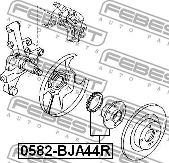 Febest 0582-BJA44R - Wheel Hub www.parts5.com