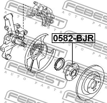 Febest 0582-BJR - Buje de rueda www.parts5.com