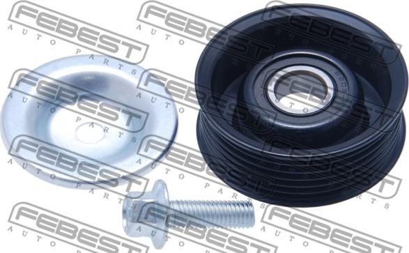 Febest 0587-DE - Deflection / Guide Pulley, v-ribbed belt www.parts5.com