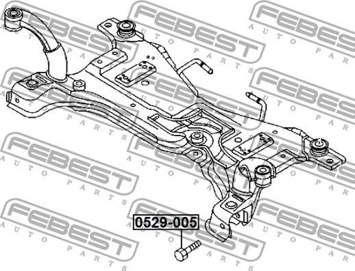 Febest 0529-005 - Camber Correction Screw www.parts5.com