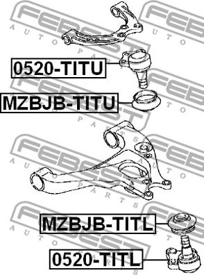 Febest 0520-TITL - Ball Joint www.parts5.com