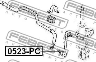 Febest 0523-PC - Тяга / стойка, стабилизатор www.parts5.com