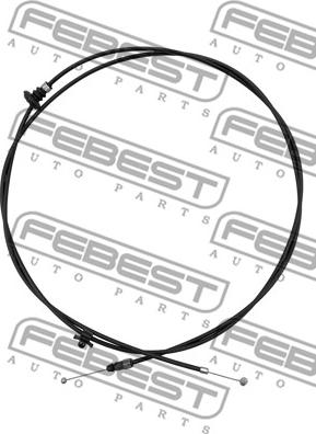 Febest 0199-HCACV51 - Bonnet Cable parts5.com