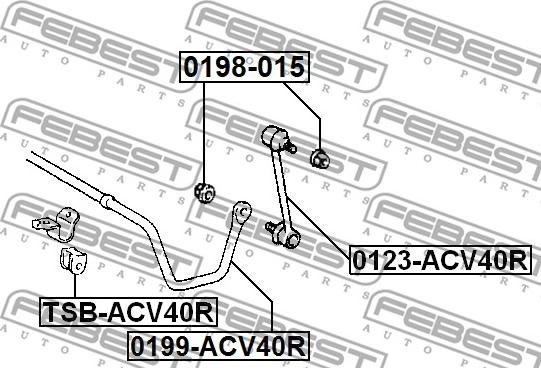 Febest 0198-015 - Caster Shim, axle beam www.parts5.com