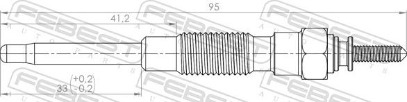 Febest 01642-006 - Žhavicí svíčka www.parts5.com