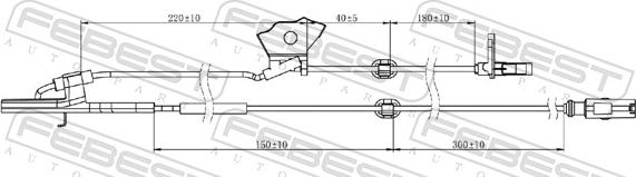 Febest 01606-005 - Sensor, wheel speed www.parts5.com