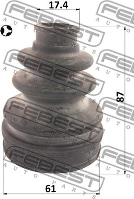 Febest 0115-KSP130T - Bellow, drive shaft www.parts5.com