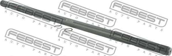 Febest 0112-ZZT251RH - Pogonska gred www.parts5.com